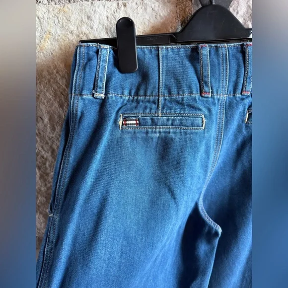 Alice + Olivia Dark Blue Denim Jeans - Picture 2 of 4